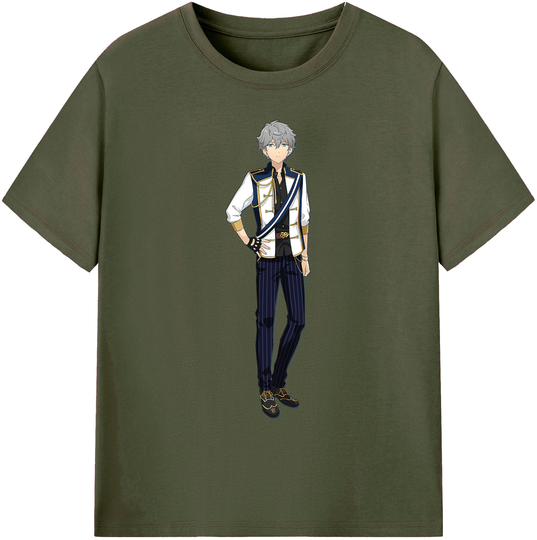 （画像用） あんさんぶるスターズ! Ensemble Stars 綿100％ メンズ半袖Tシャツ｜肌触りやわらか＆通気性